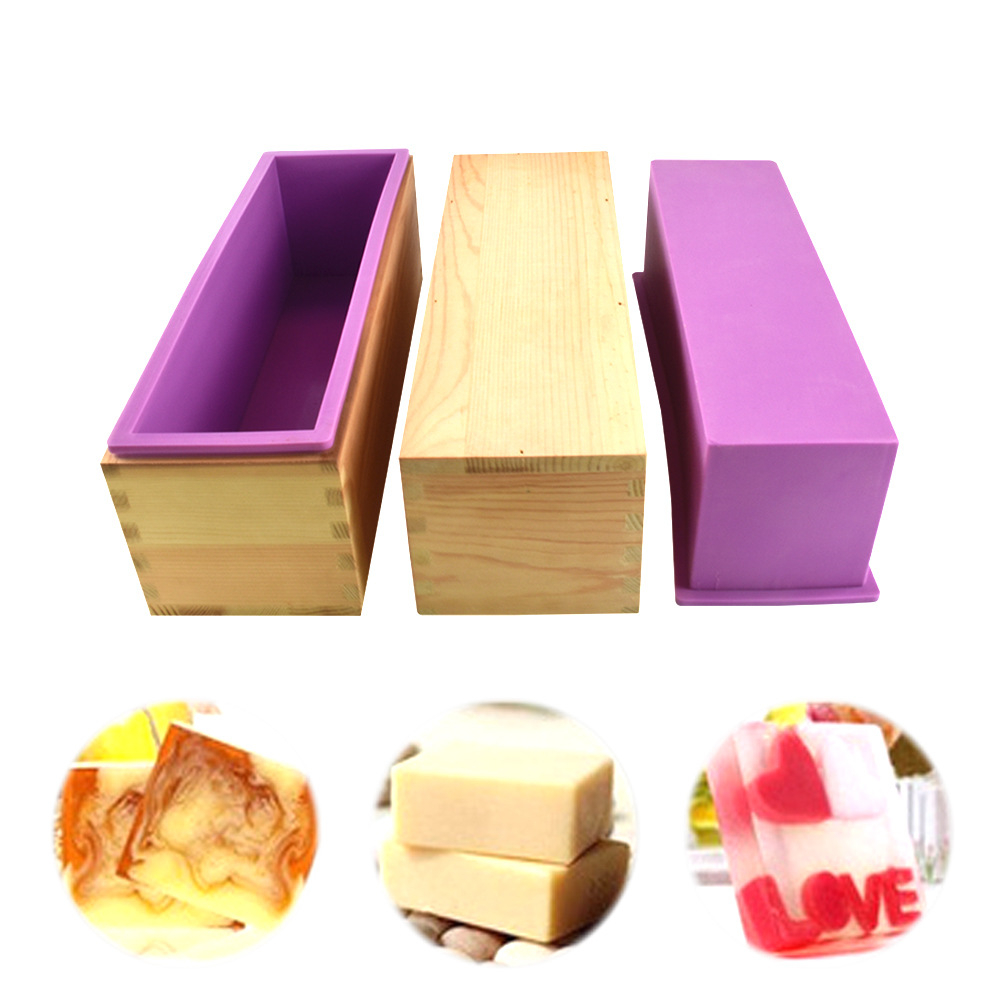 Soap Making For Beginners Book - Silicone Soap Mold Flexible Rectangular Loaf