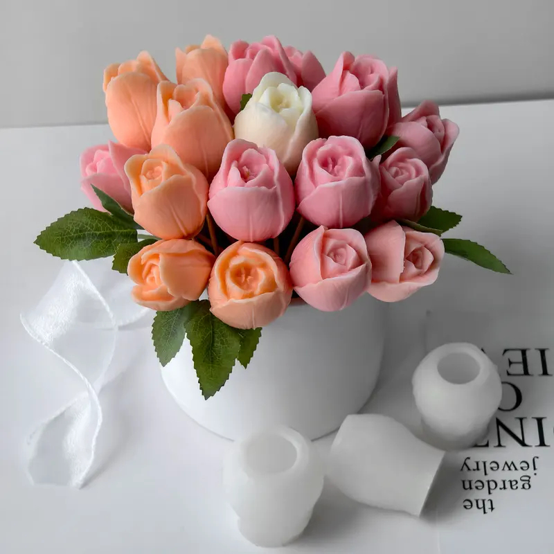 Soap Making Recipes - 2026 New Tulip Aroma Candle Silicone