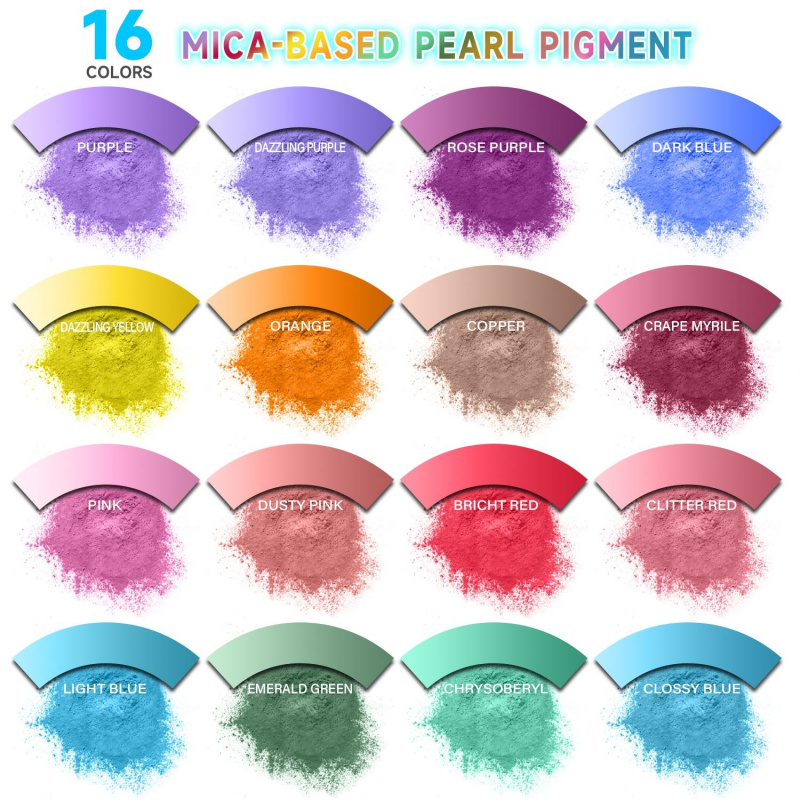 Soap Making Kit Amazon - 16Color Mica Powder Set，Per Pack1Grams of