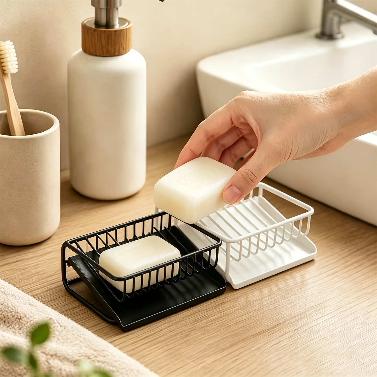 Soap Making Tray - 1pc Plastic Soap Dish With Drain