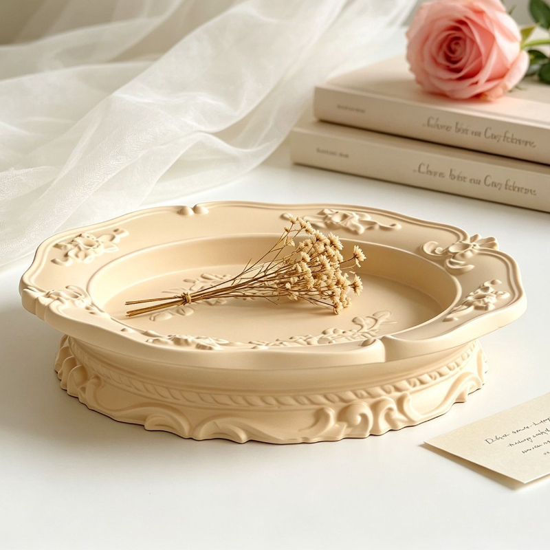 Elegant Vintage Baroque Lace S - đánh giá và giá Soap Making Tray