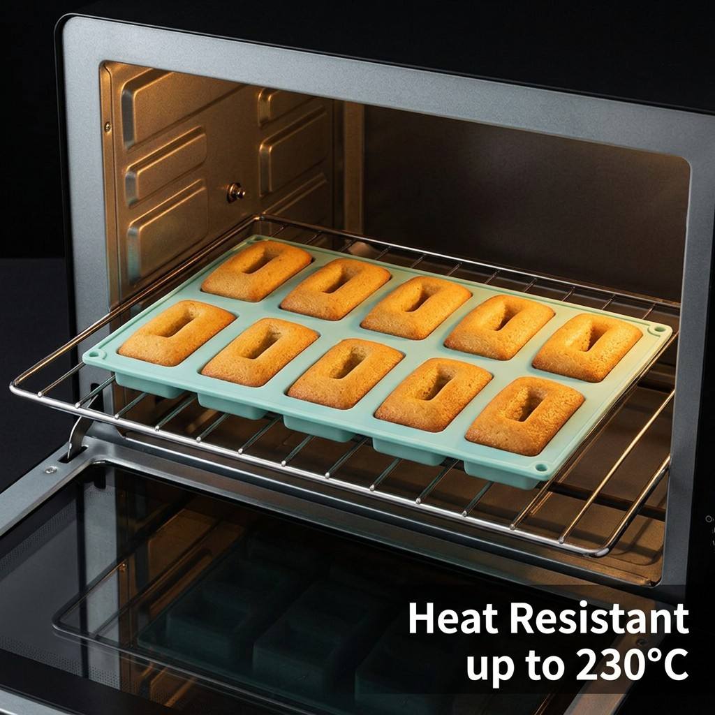Non-stick 10-Hole Rectangle Si - đánh giá và giá Soap Making Tray