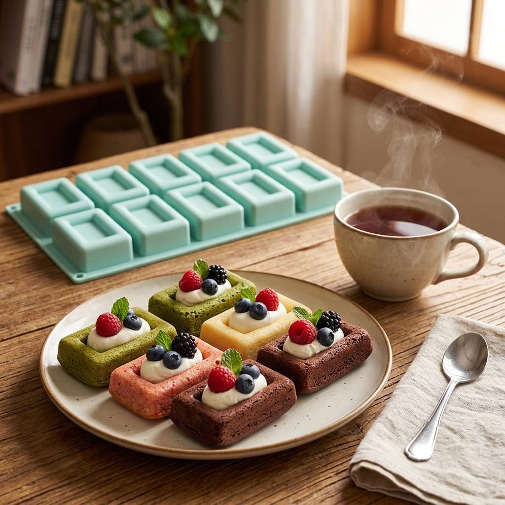 Non-stick 10-Hole Rectangle Si - đánh giá và giá Soap Making Tray