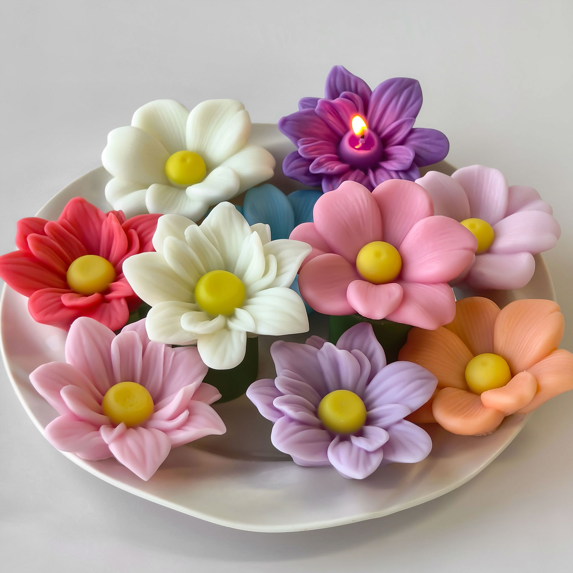 DIY Flowers Aroma Candle Silic - đánh giá và giá Soap Making Essentials