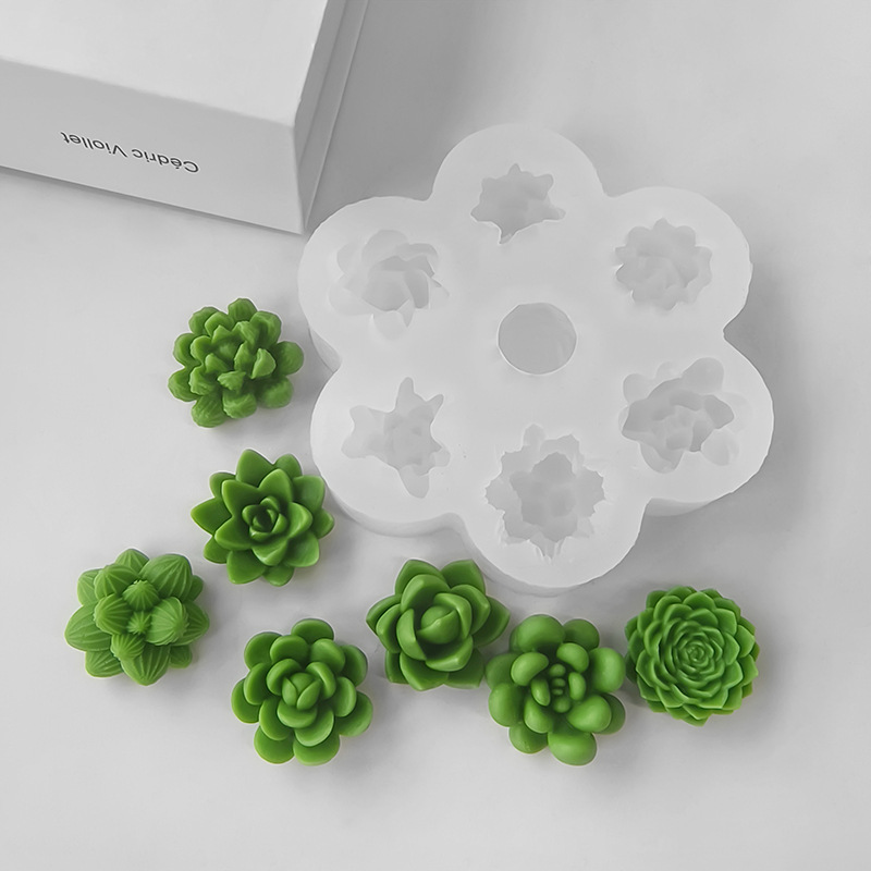 7 In1 Succulent Cactus Silicon - đánh giá và giá Soap Making Essentials