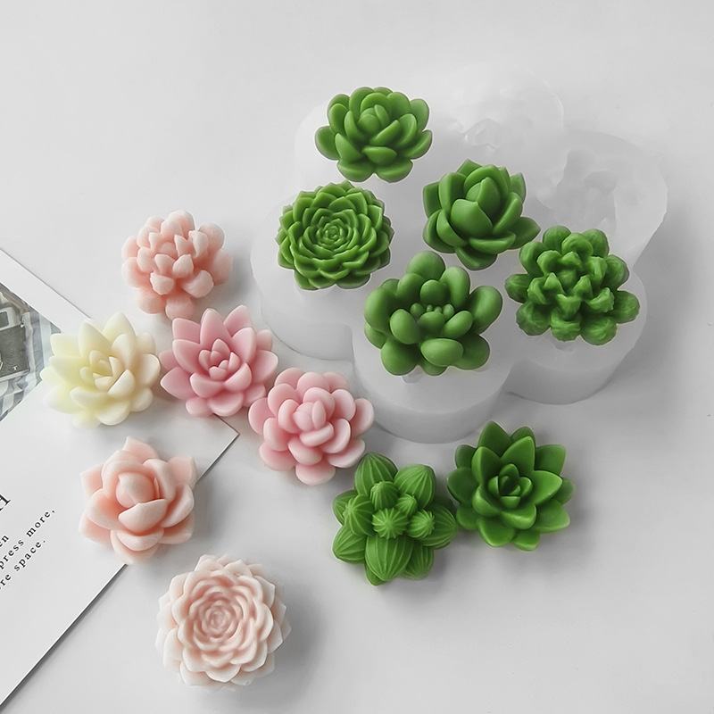 7 In1 Succulent Cactus Silicon - đánh giá và giá Soap Making Essentials