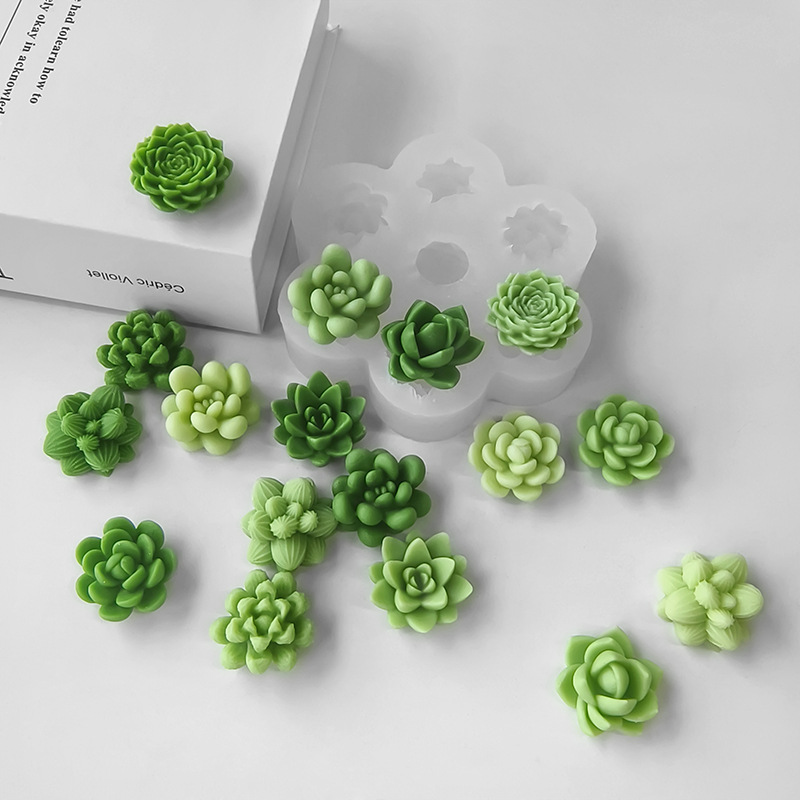 7 In1 Succulent Cactus Silicon - đánh giá và giá Soap Making Essentials