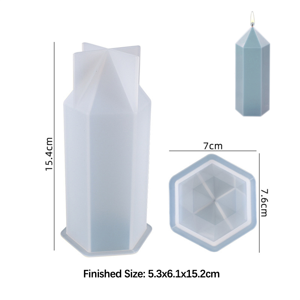 3D Hexagonal Column Candle Mol - đánh giá và giá Soap Making Essentials