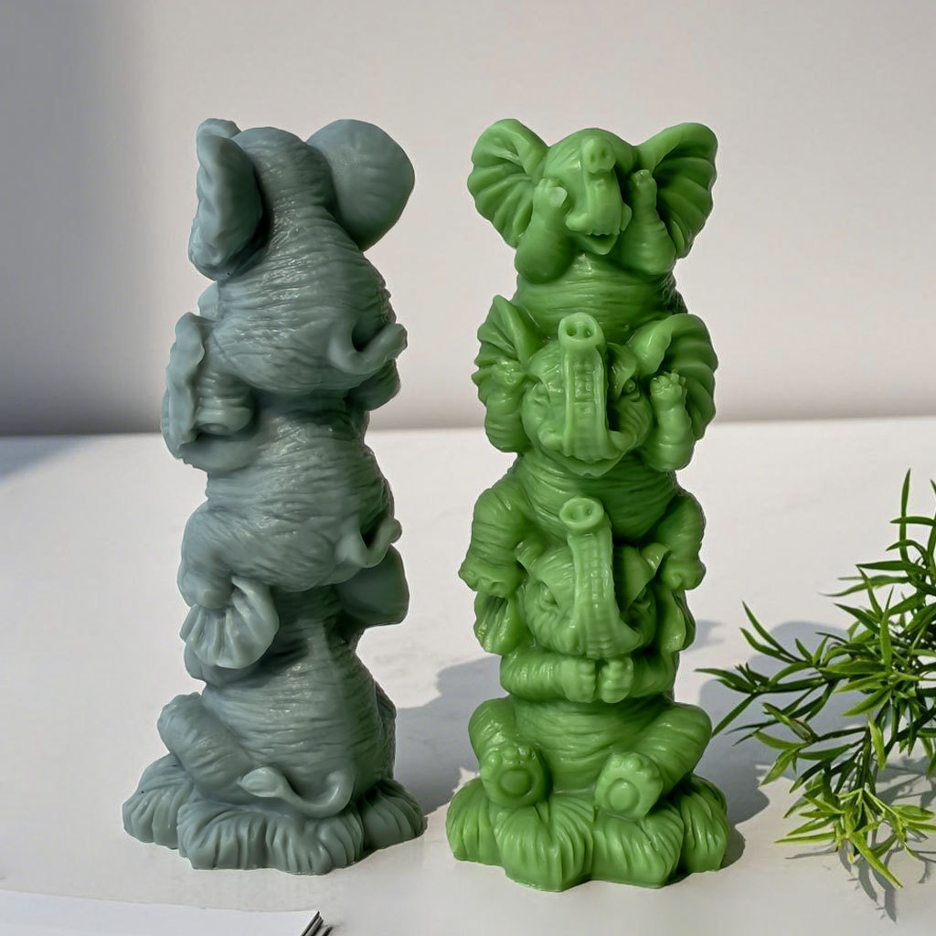DIY Stacking Elephants Silicon - đánh giá và giá Soap Making Essentials