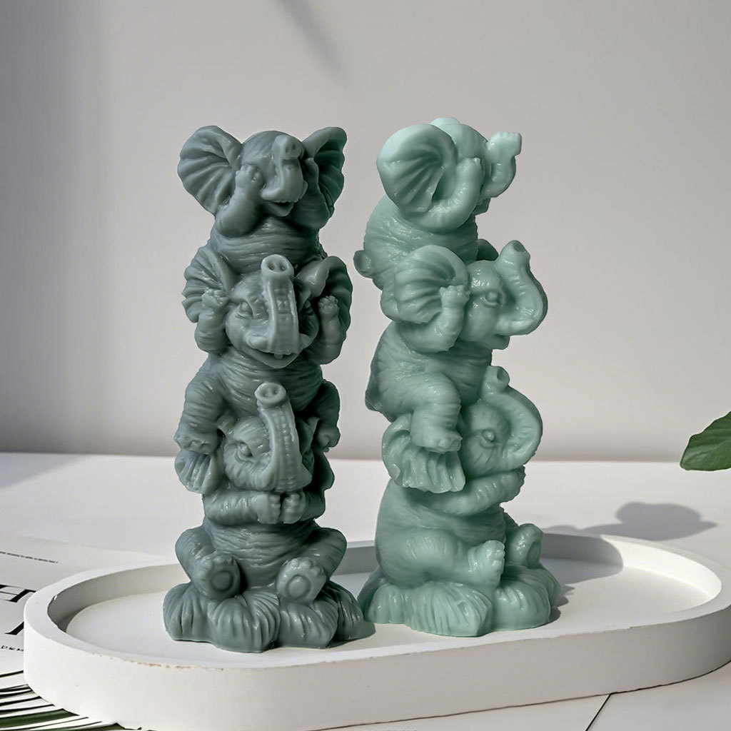 DIY Stacking Elephants Silicon - đánh giá và giá Soap Making Essentials