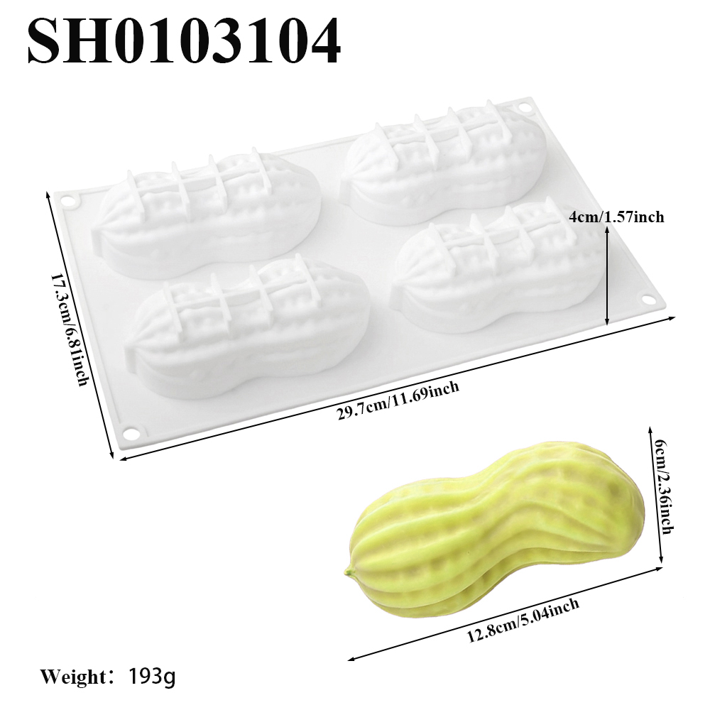 4-Cell Peanut Design Food Grad - đánh giá và giá Soap Making Recipes