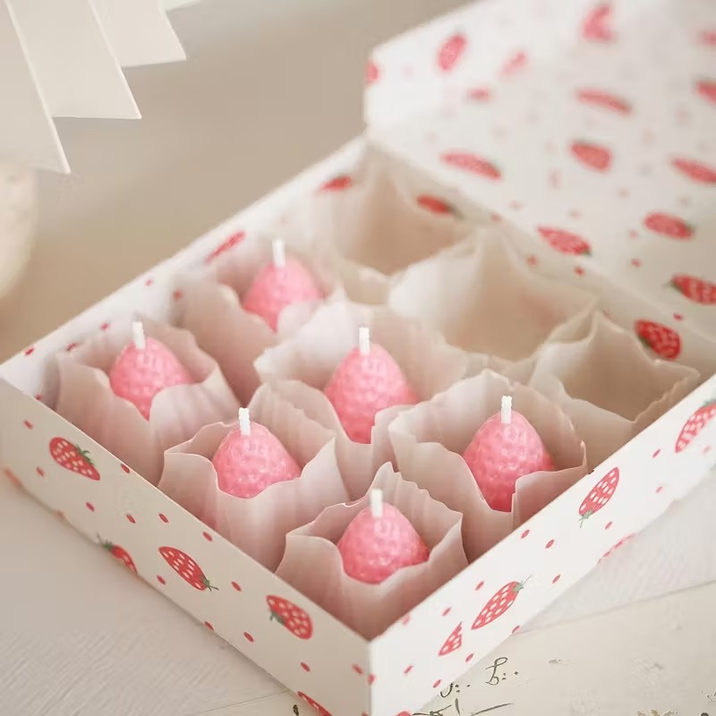 Strawberry Silicone Candle Mol - đánh giá và giá Soap Making Tray