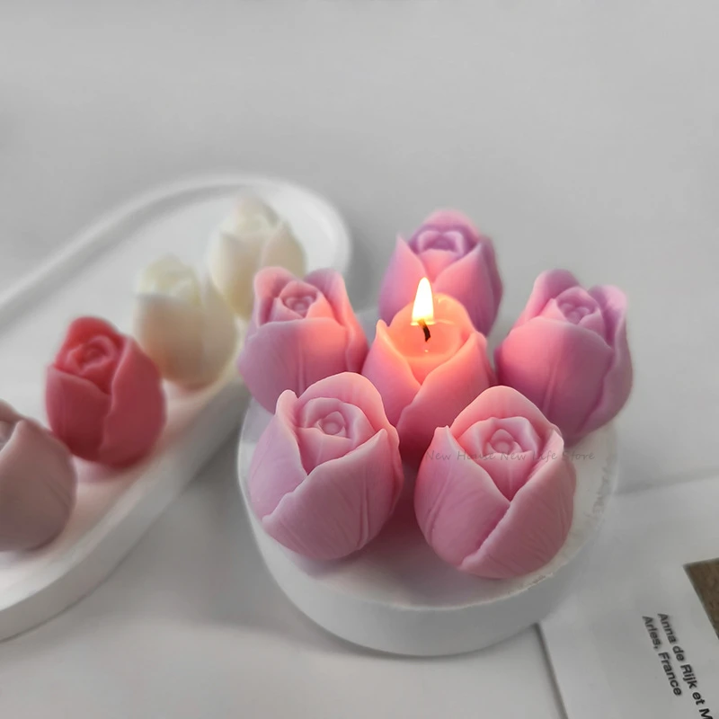 3D Tulip Candle Mold Handmade  - đánh giá và giá Soap Making Recipes