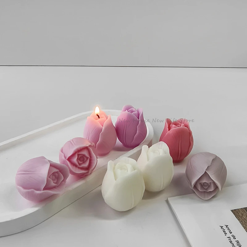 3D Tulip Candle Mold Handmade  - đánh giá và giá Soap Making Recipes