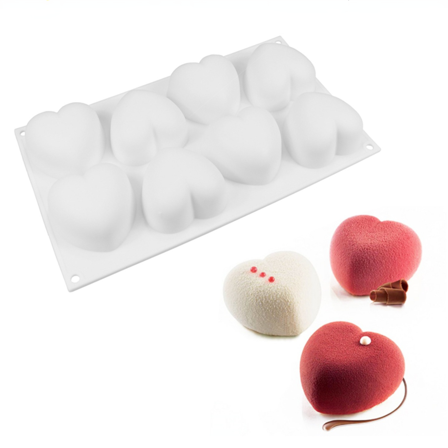 Love Heart Silicone Soap Mold  - đánh giá và giá Soap Making Essentials