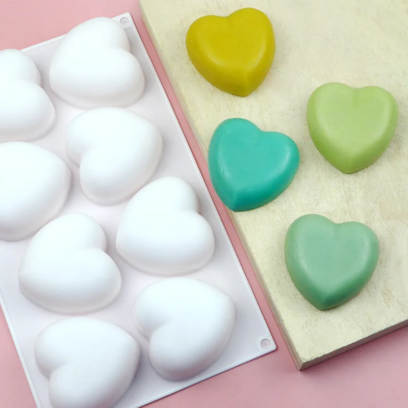 Love Heart Silicone Soap Mold  - đánh giá và giá Soap Making Essentials