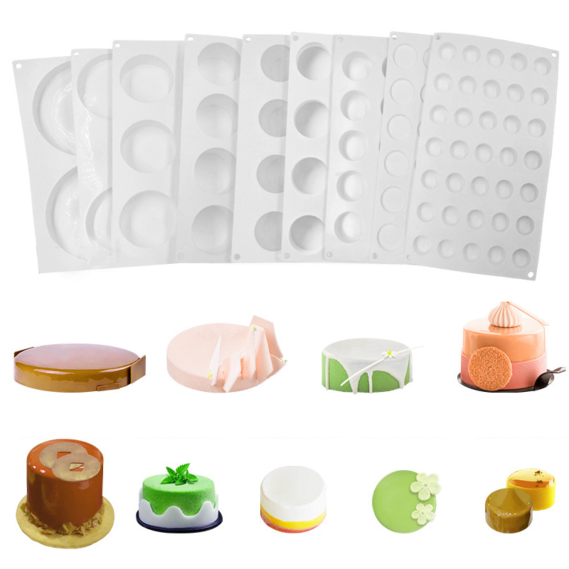 Cylindrical French Mousse Cake - đánh giá và giá Soap Making Tray