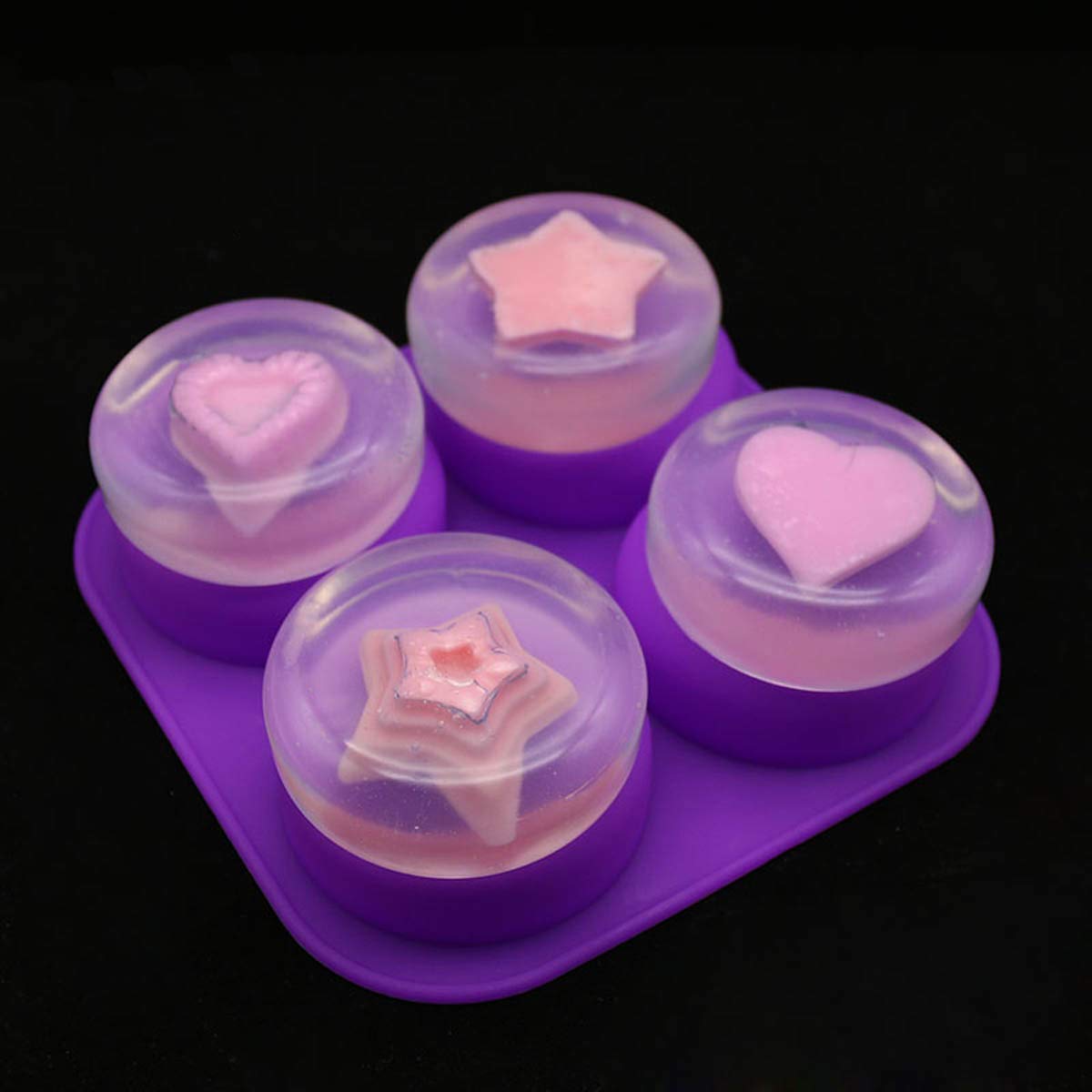 1-2 PCS 4 Cavity Reusable Roun - đánh giá và giá Soap Making Tray