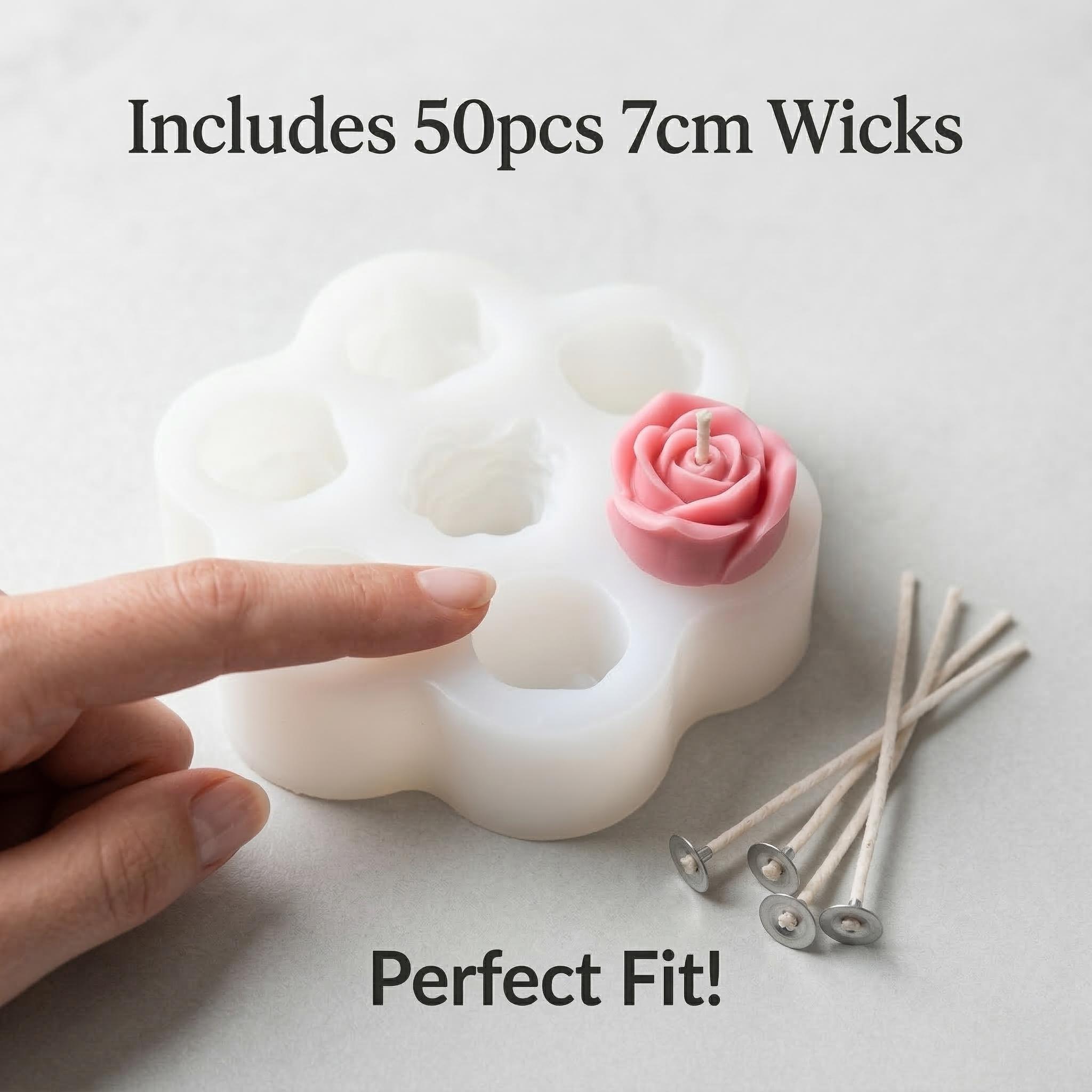 3D Rose Flower Silicone Candle - đánh giá và giá Soap Making Kit Amazon