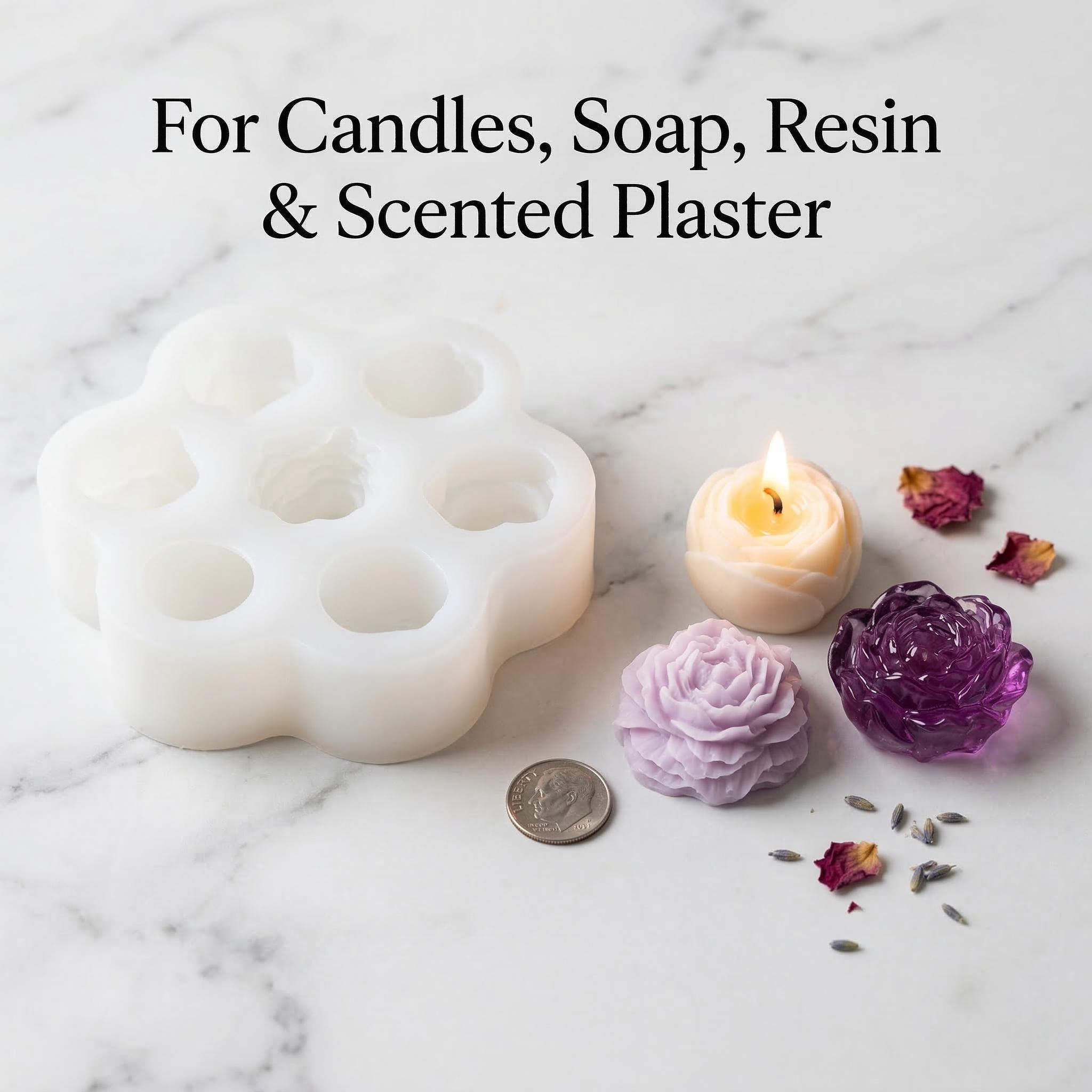 3D Rose Flower Silicone Candle - đánh giá và giá Soap Making Kit Amazon