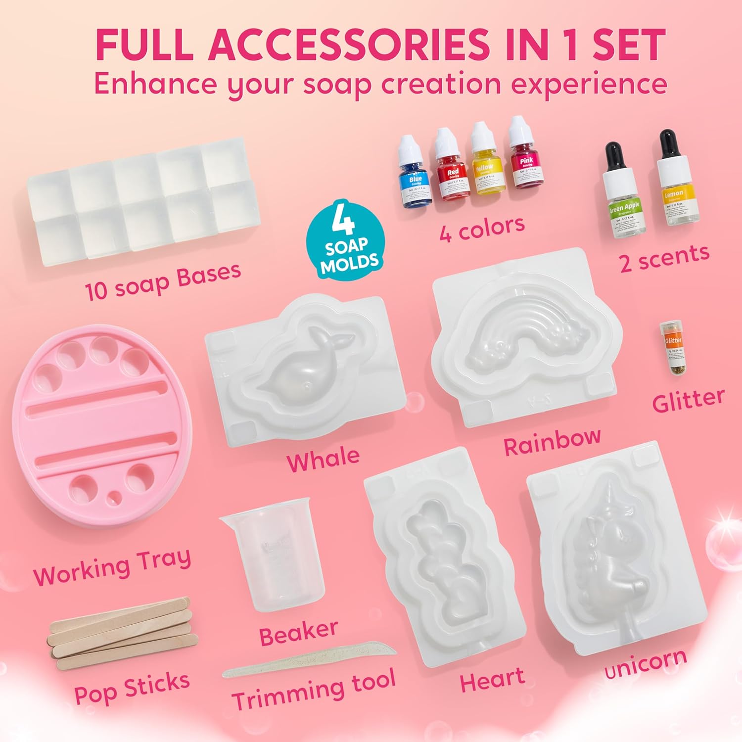 JOYFY Unicorn Soap Making Kit  - đánh giá và giá Soap Making Essentials