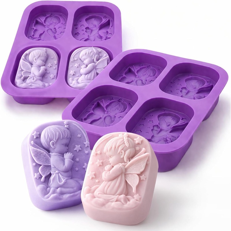 Angel Silicone Mold For Soap M - đánh giá và giá Soap Making Recipes