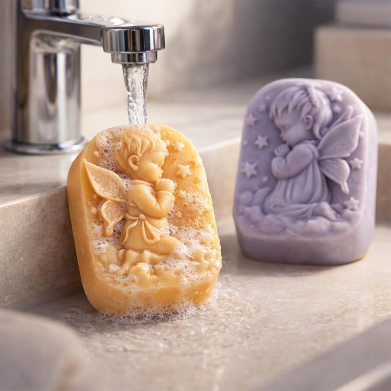 Angel Silicone Mold For Soap M - đánh giá và giá Soap Making Recipes
