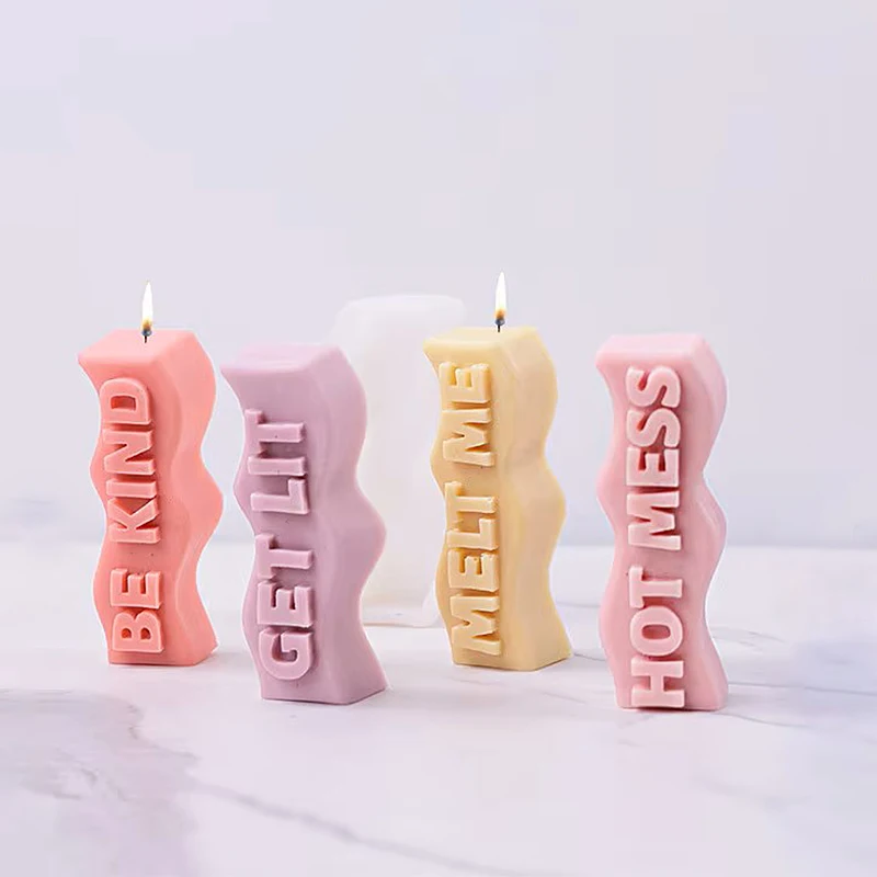 Wave Letter Slogan Candle Sili - đánh giá và giá Soap Making Recipes