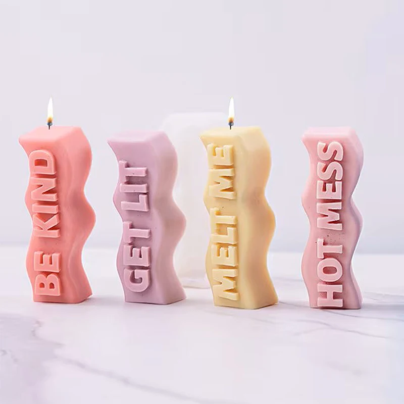 Wave Letter Slogan Candle Sili - đánh giá và giá Soap Making Recipes