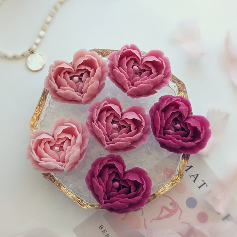 Heart Shape Flowers Handmade S - đánh giá và giá Soap Making Essentials